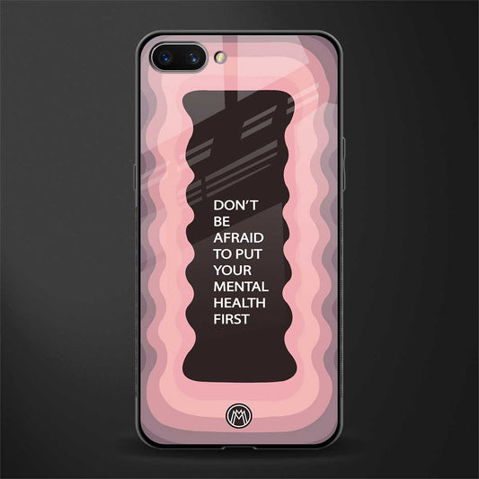 mental health first glass case for realme c1