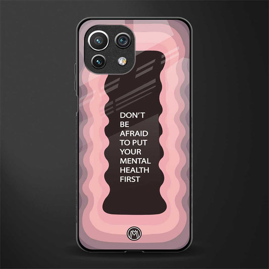 mental health first glass case for mi 11 lite