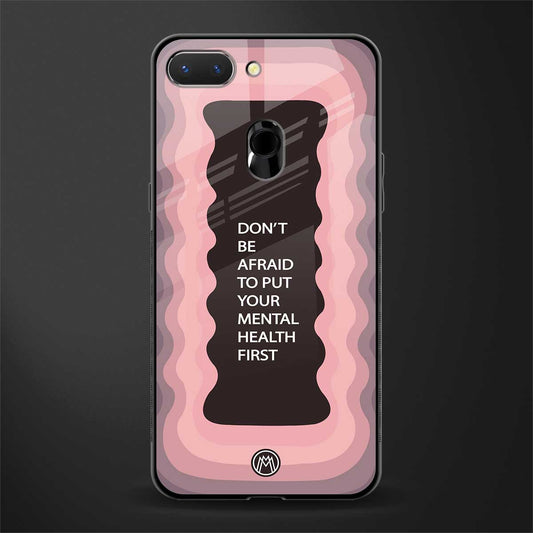 mental health first glass case for oppo a5