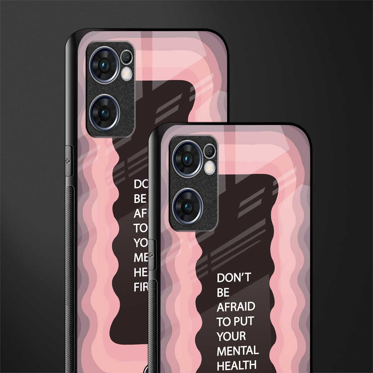 mental health first glass case for oppo reno7 5g