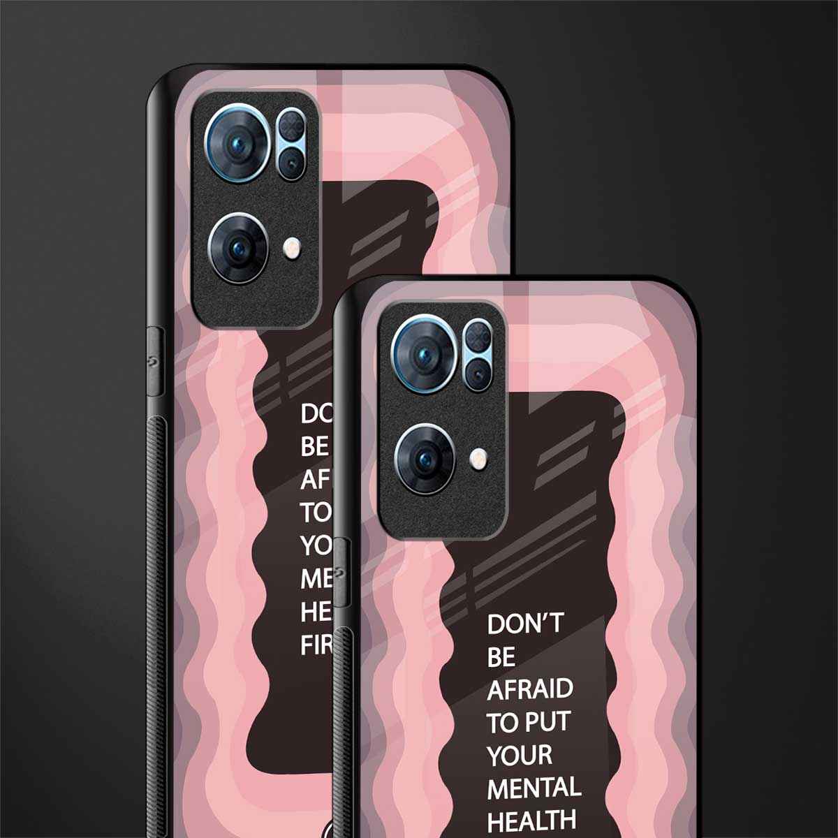 mental health first glass case for oppo reno7 pro 5g