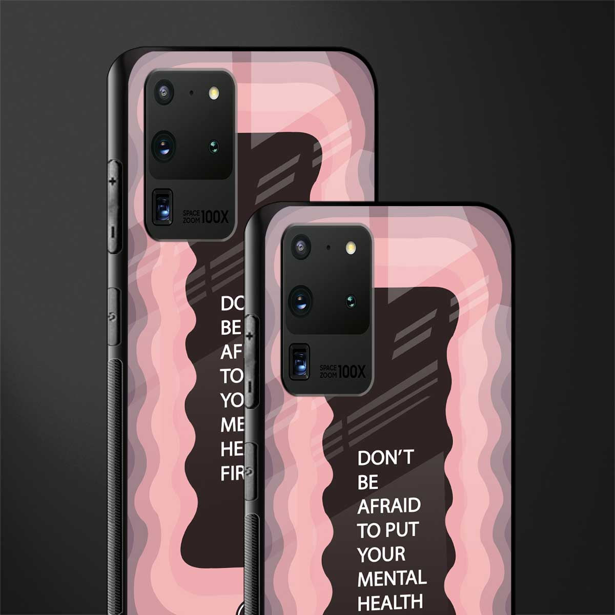 mental health first glass case for samsung galaxy s20 ultra