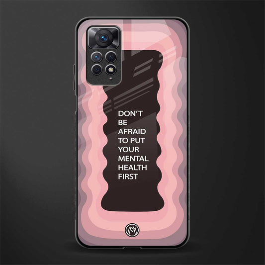 mental health first glass case for redmi note 11s