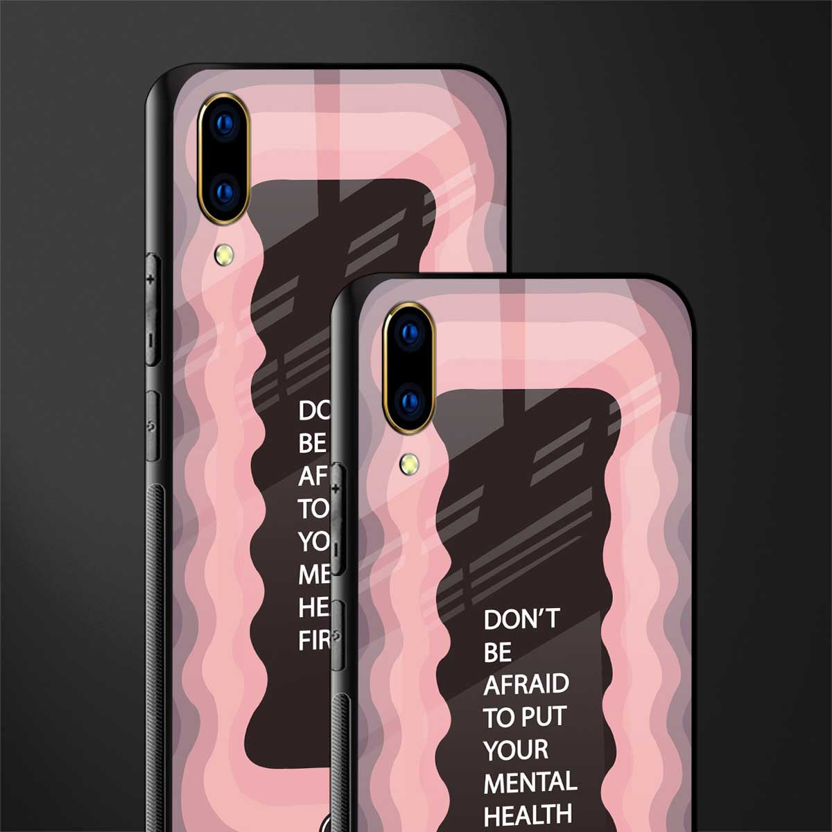 mental health first glass case for vivo v11 pro