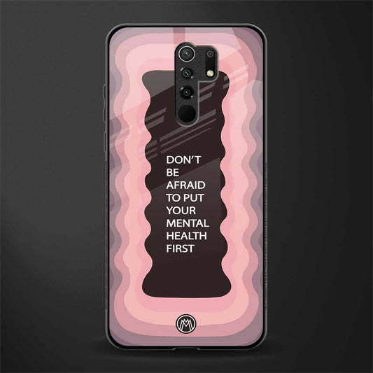 mental health first glass case for poco m2