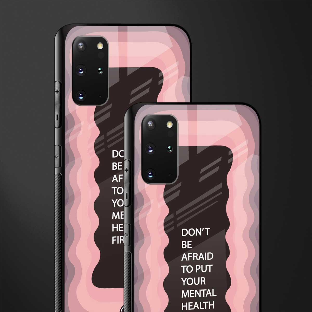 mental health first glass case for samsung galaxy s20 plus