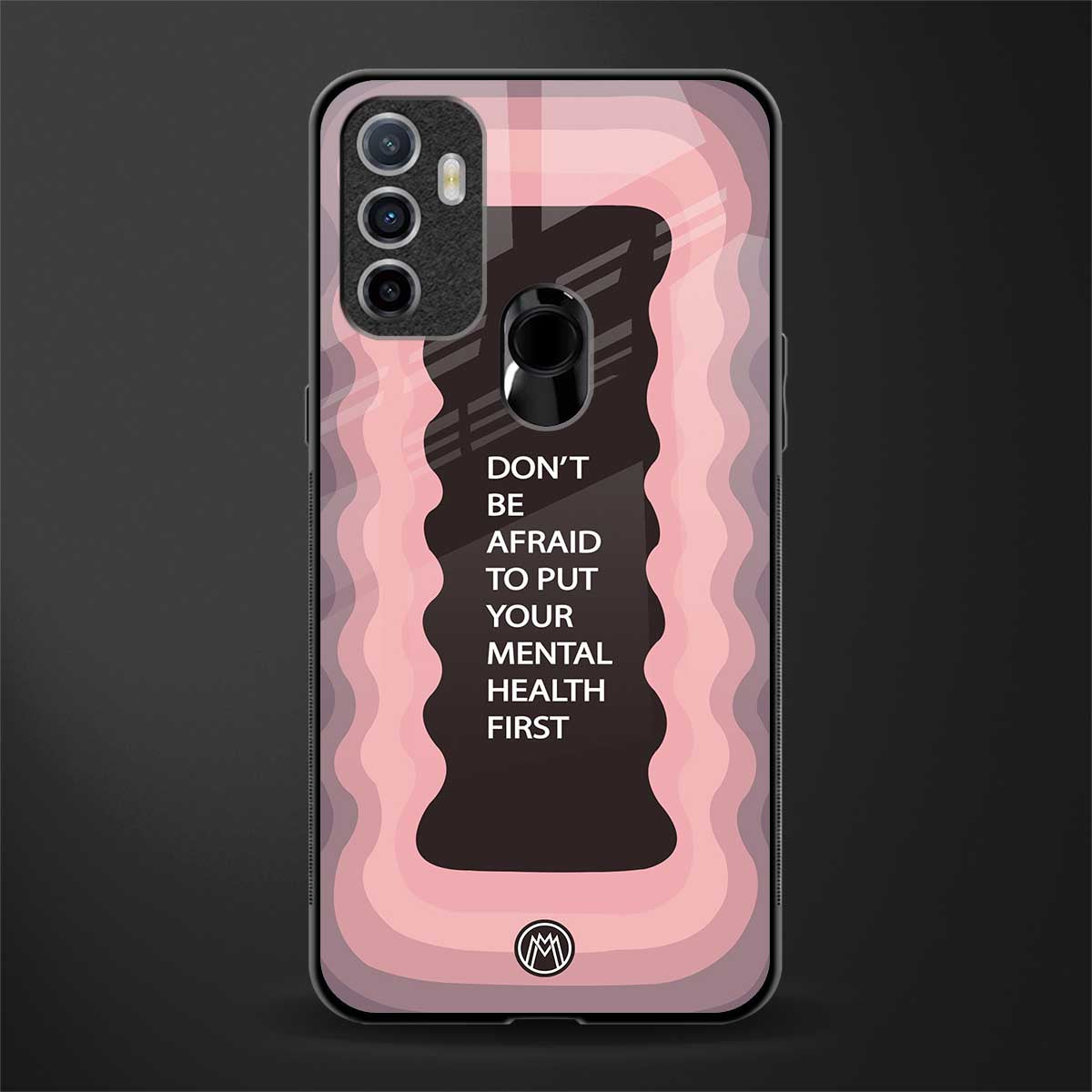 mental health first glass case for oppo a53
