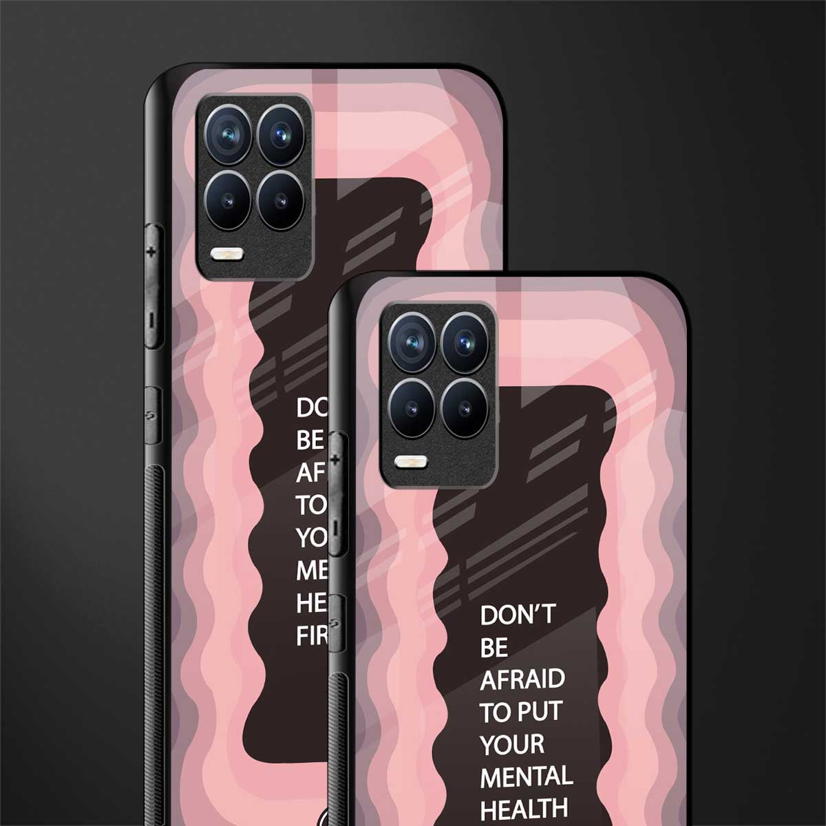 mental health first glass case for realme 8 4g