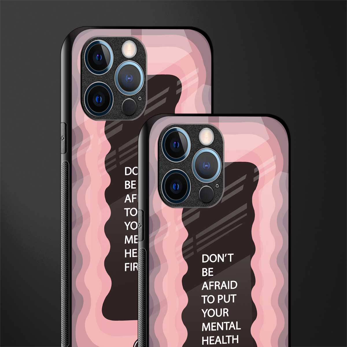 mental health first glass case for iphone 12 pro