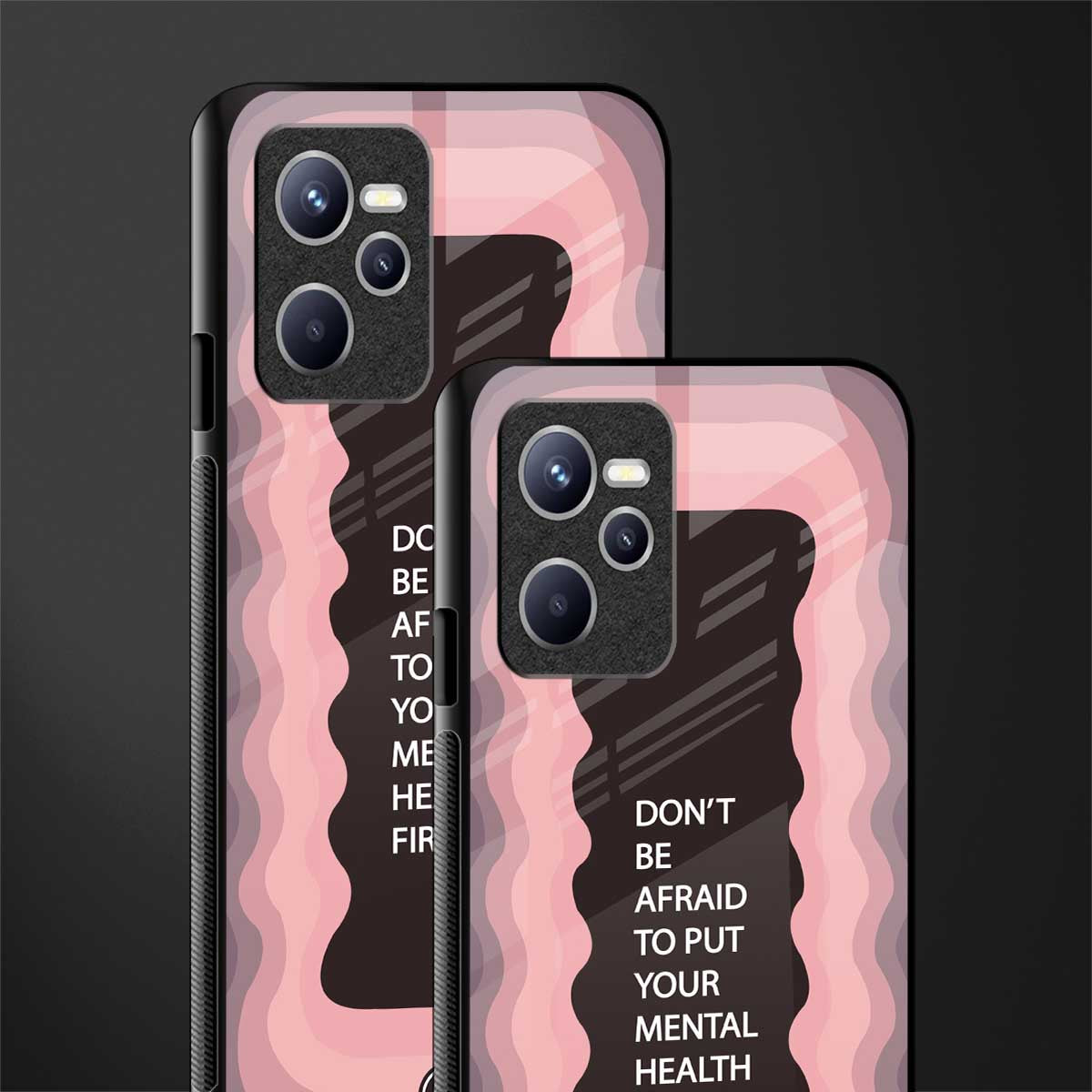 mental health first glass case for realme c35