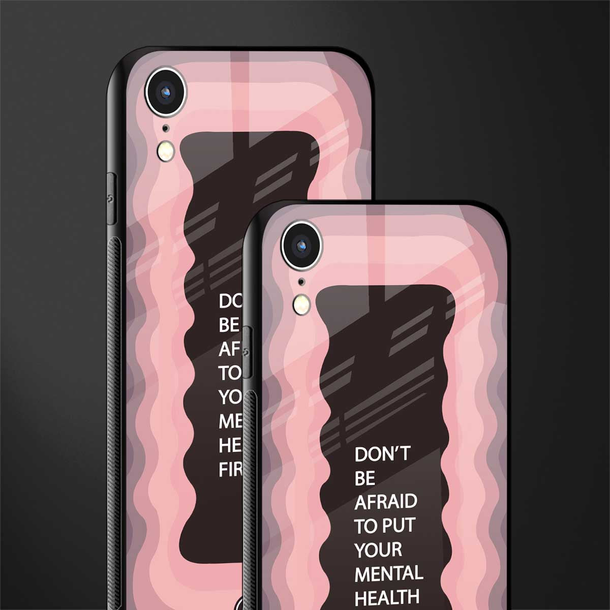 mental health first glass case for iphone xr