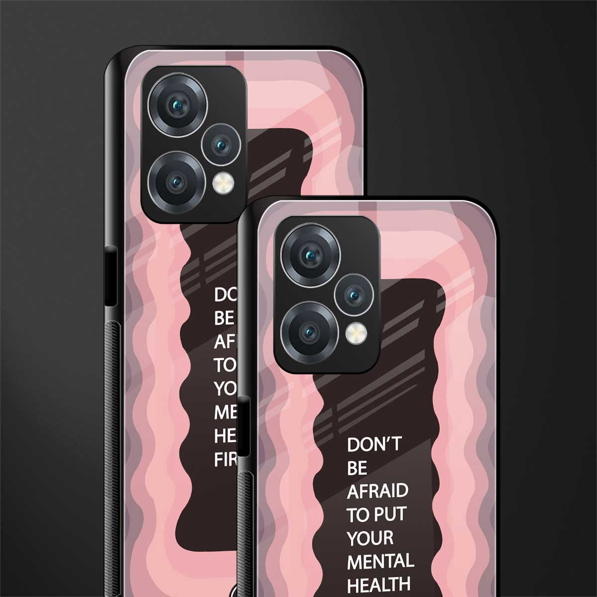mental health first back phone cover | glass case for oneplus nord ce 2 lite 5g
