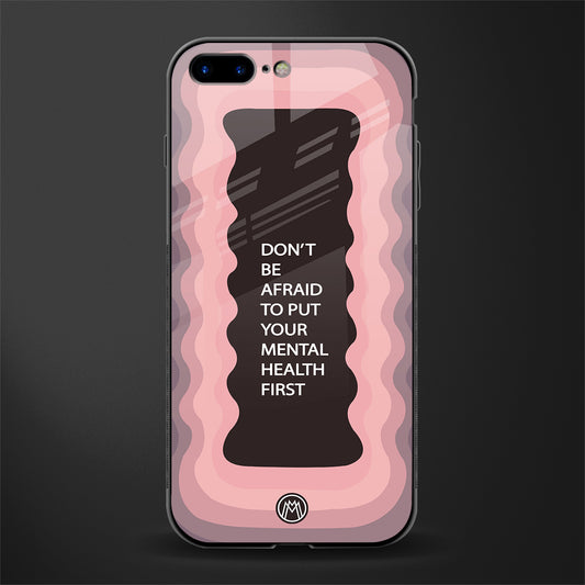 mental health first glass case for iphone 8 plus