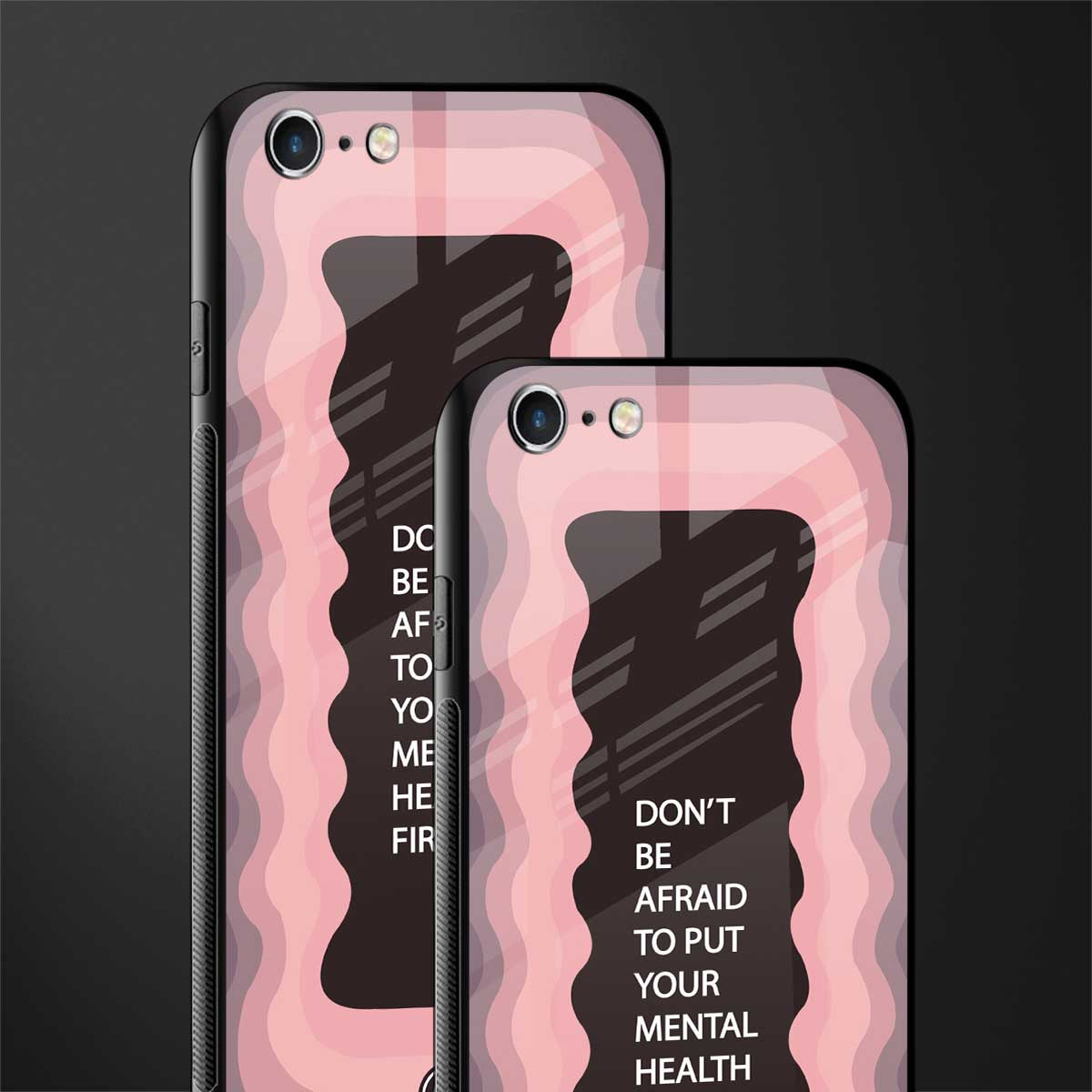 mental health first glass case for iphone 6