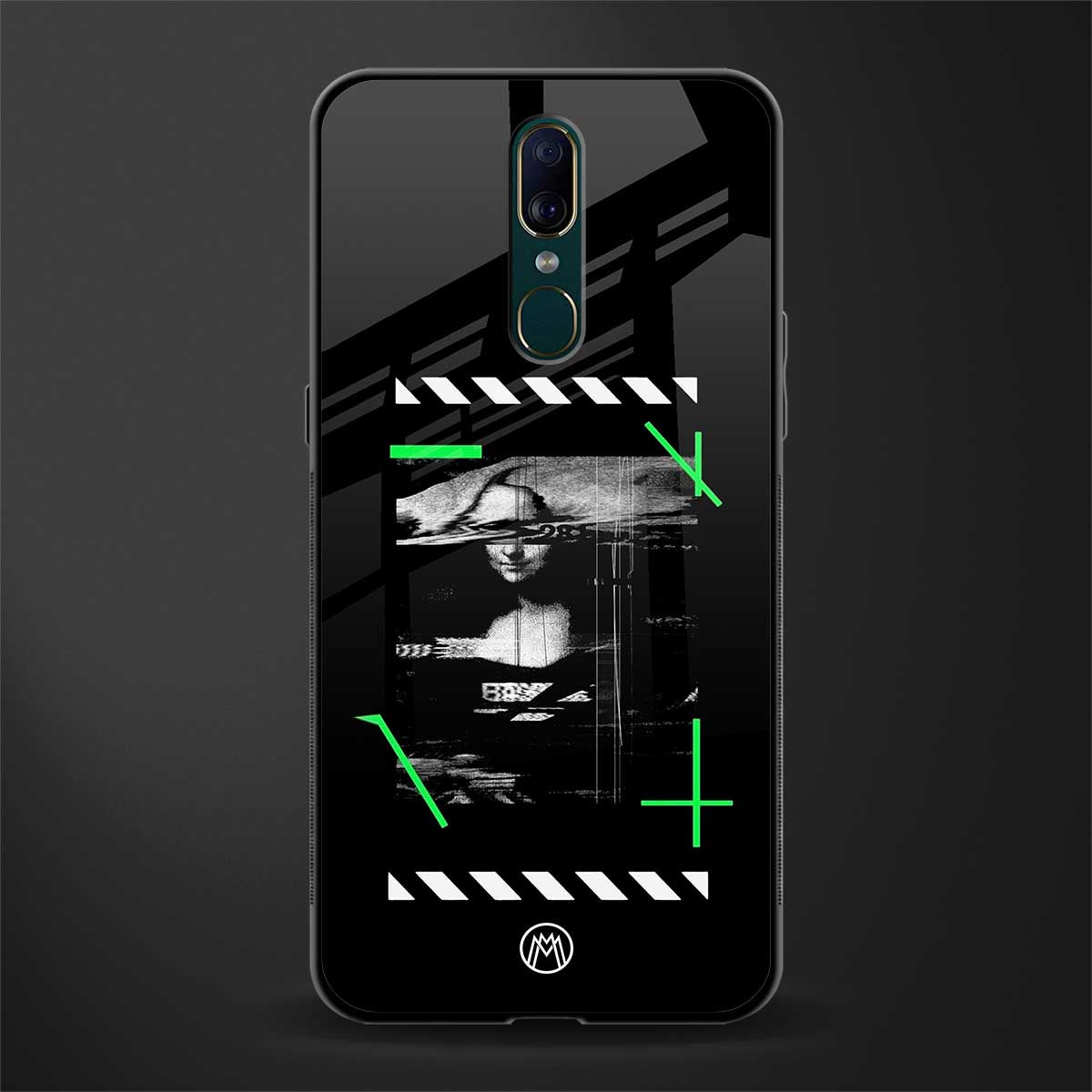 mona lisa art glass case for oppo a9 image