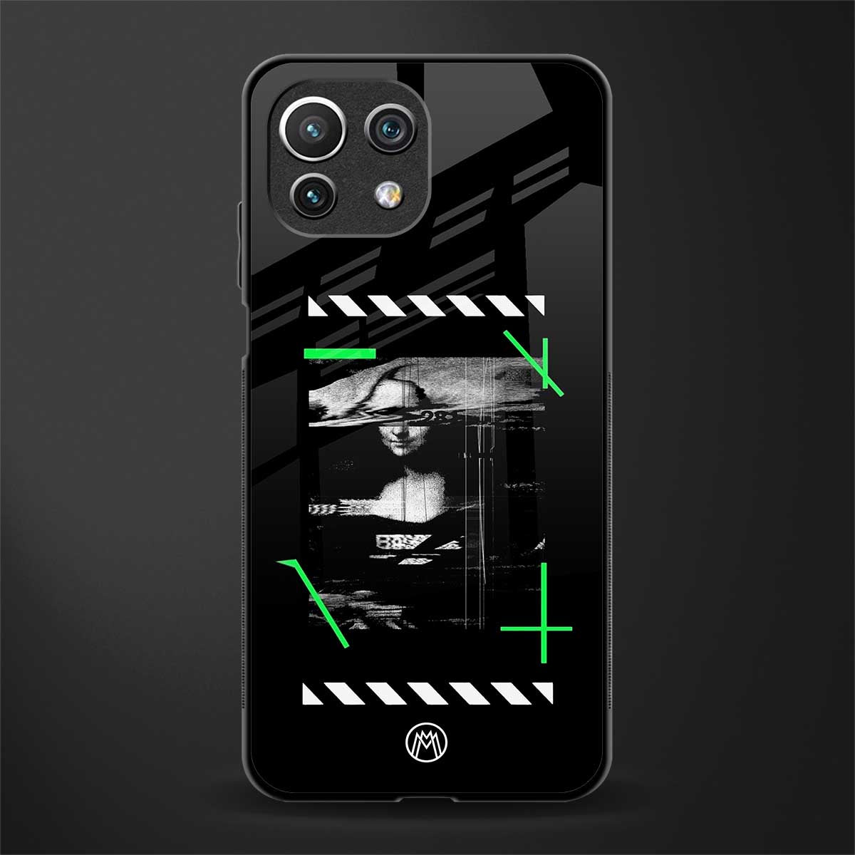mona lisa art glass case for mi 11 lite image