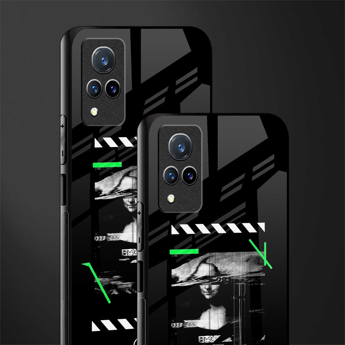 mona lisa art glass case for vivo v21 5g image-2