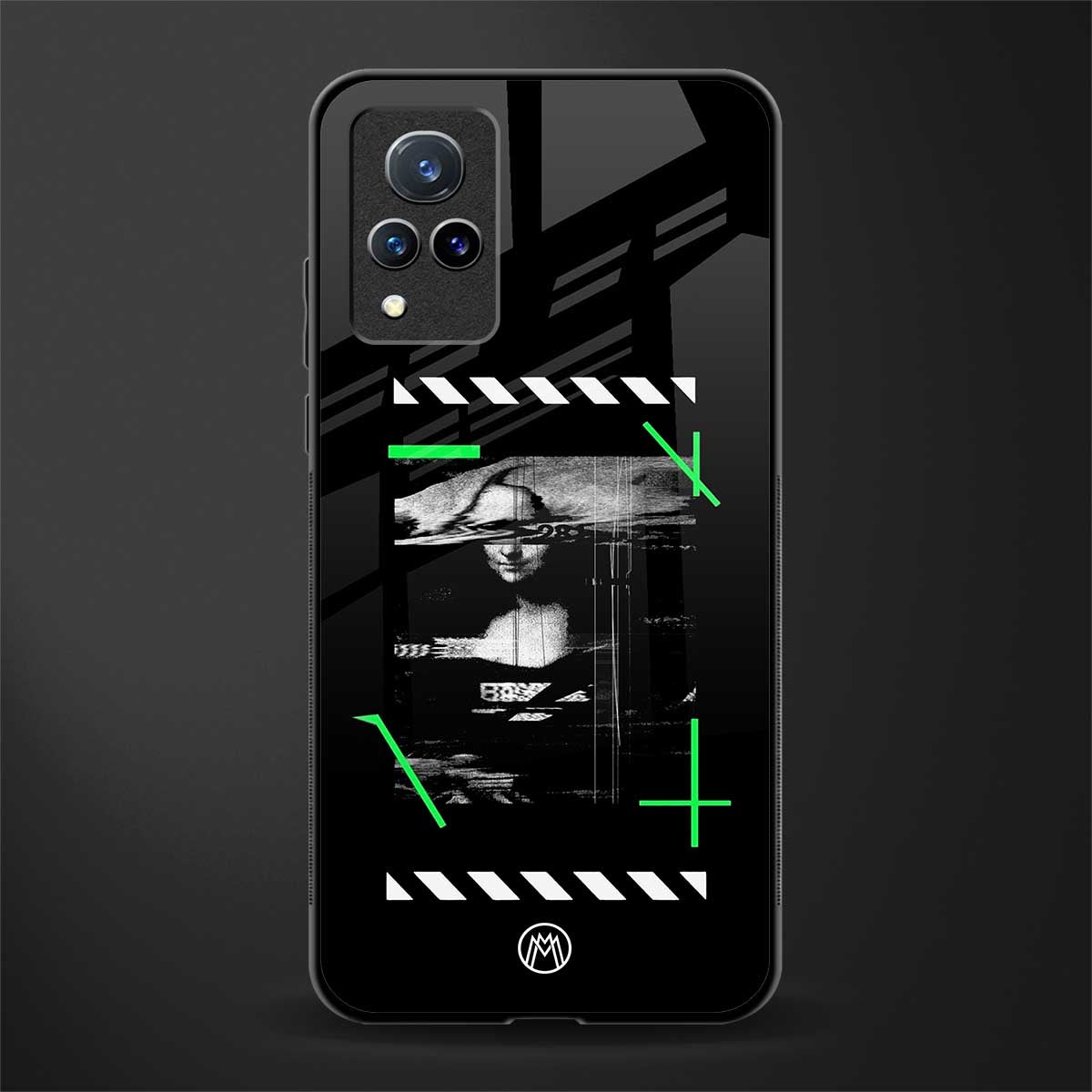 mona lisa art glass case for vivo v21 5g image