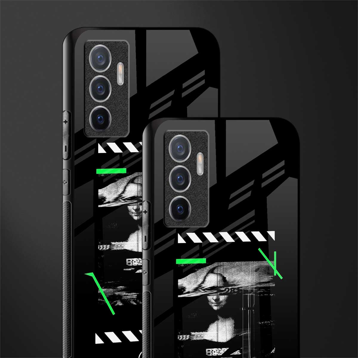 mona lisa art glass case for vivo v23e image-2