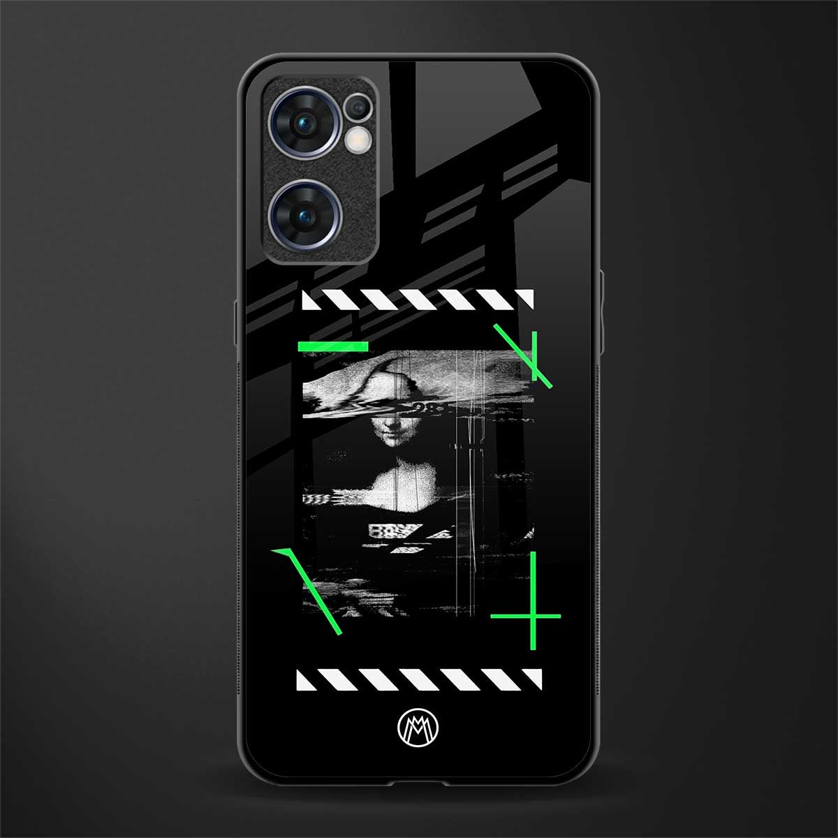 mona lisa art glass case for oppo reno7 5g image