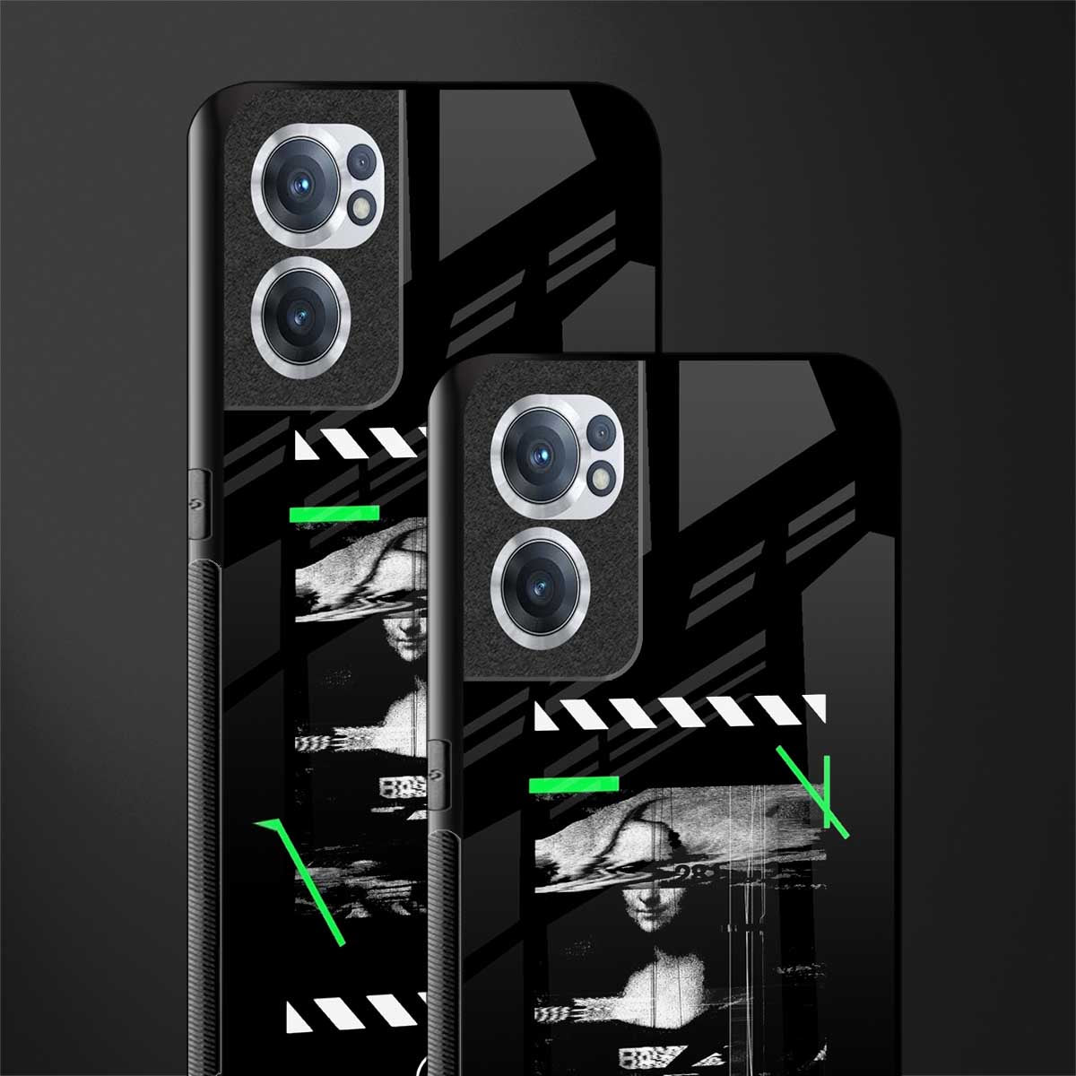 mona lisa art glass case for oneplus nord ce 2 5g image-2