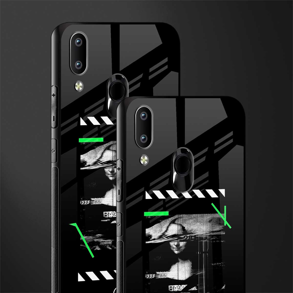 mona lisa art glass case for vivo y95 image-2