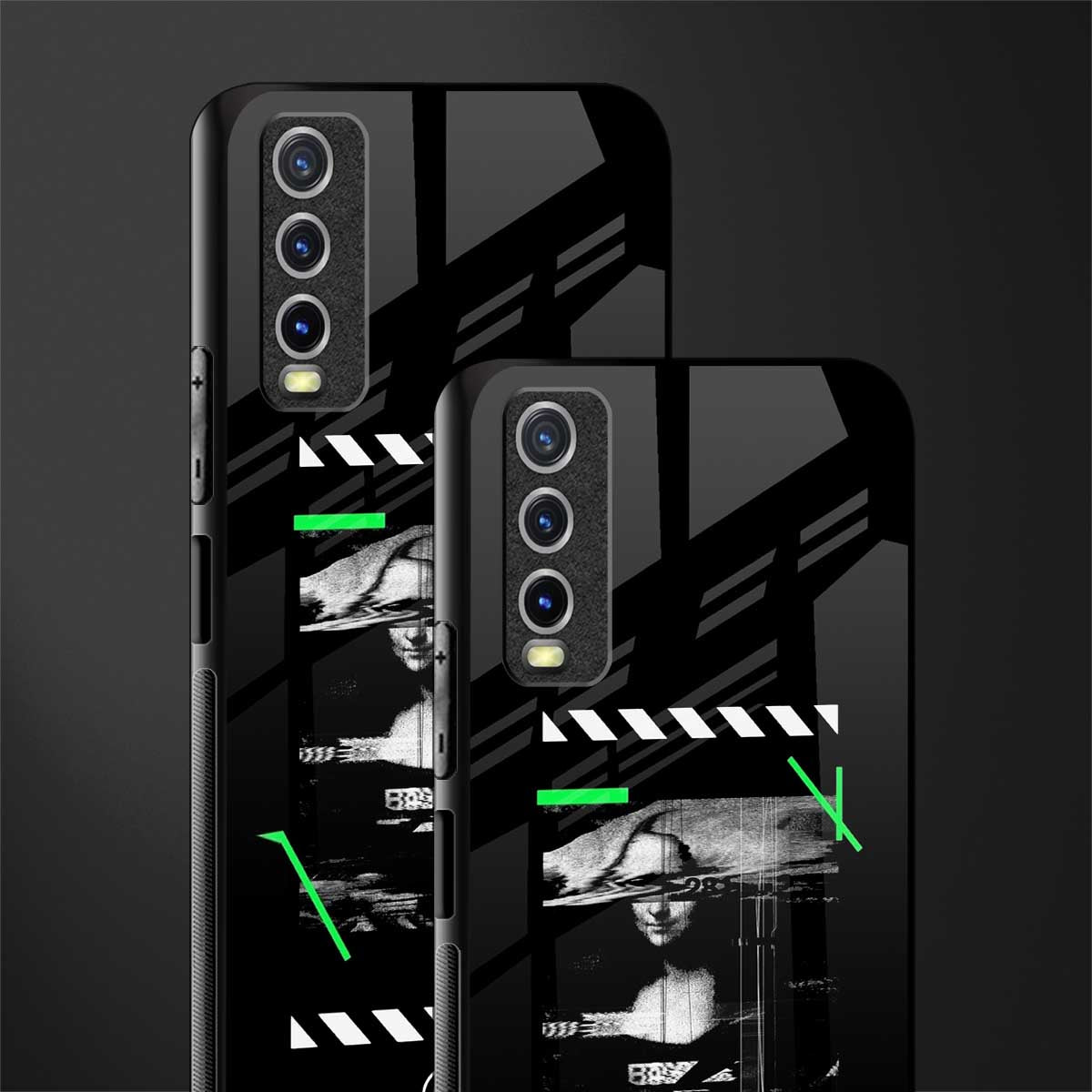 mona lisa art glass case for vivo y12g image-2