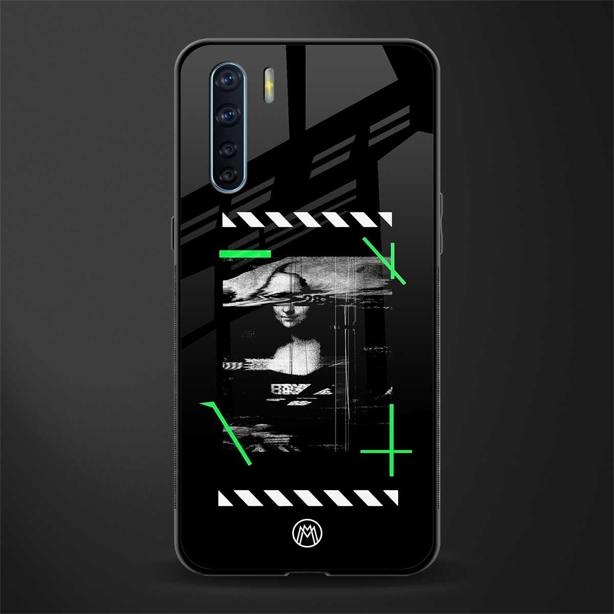 mona lisa art glass case for oppo f15 image