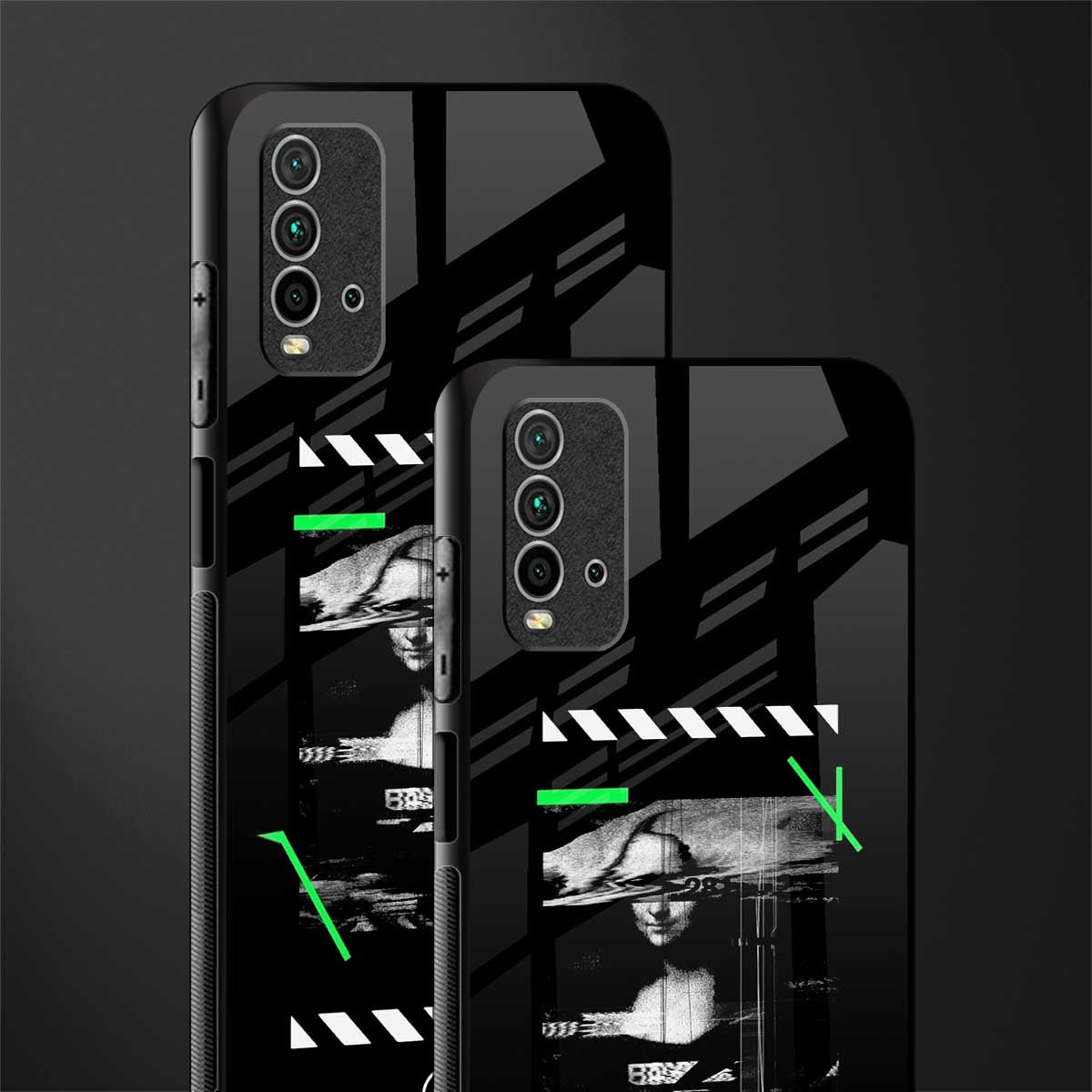 mona lisa art glass case for redmi 9 power image-2