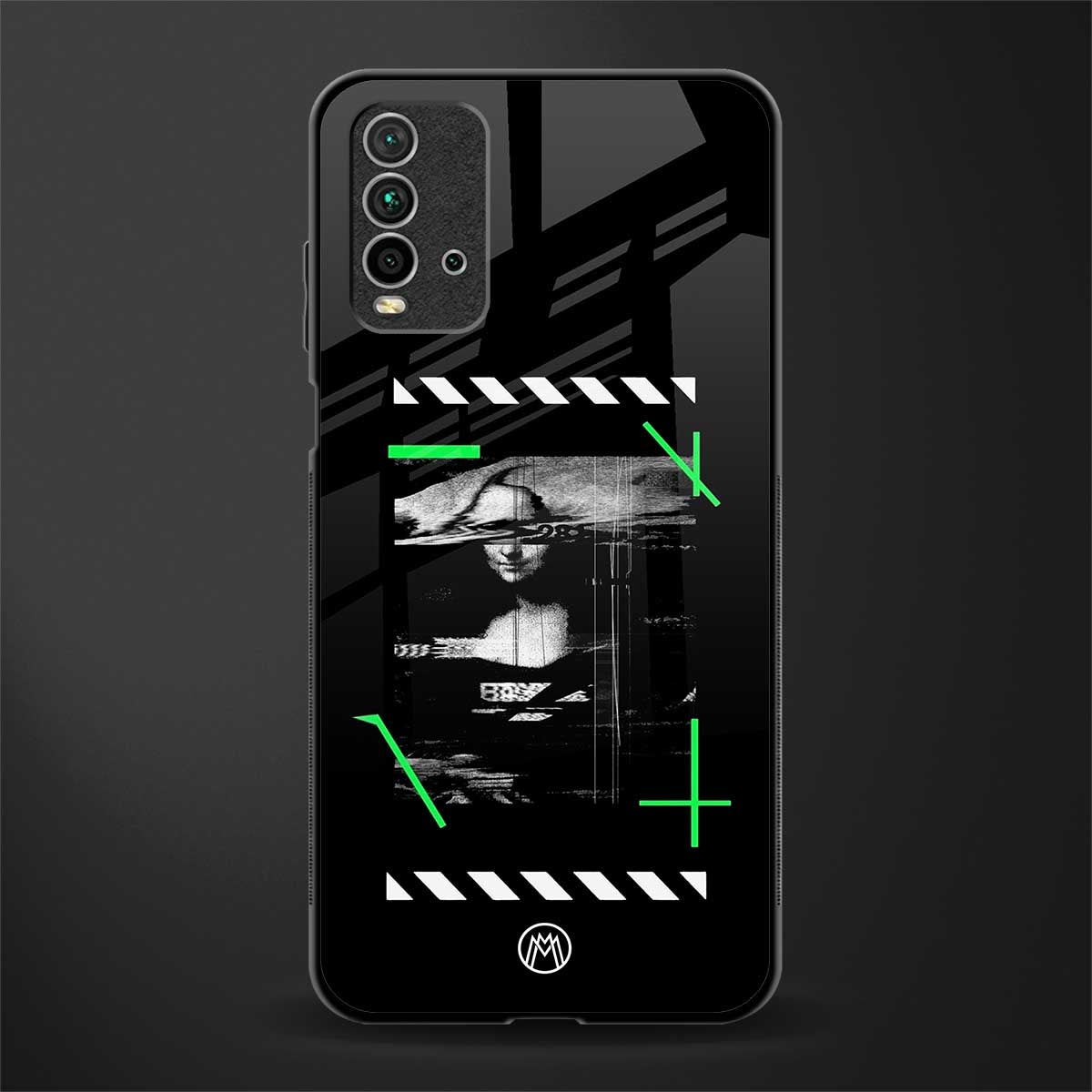 mona lisa art glass case for redmi 9 power image