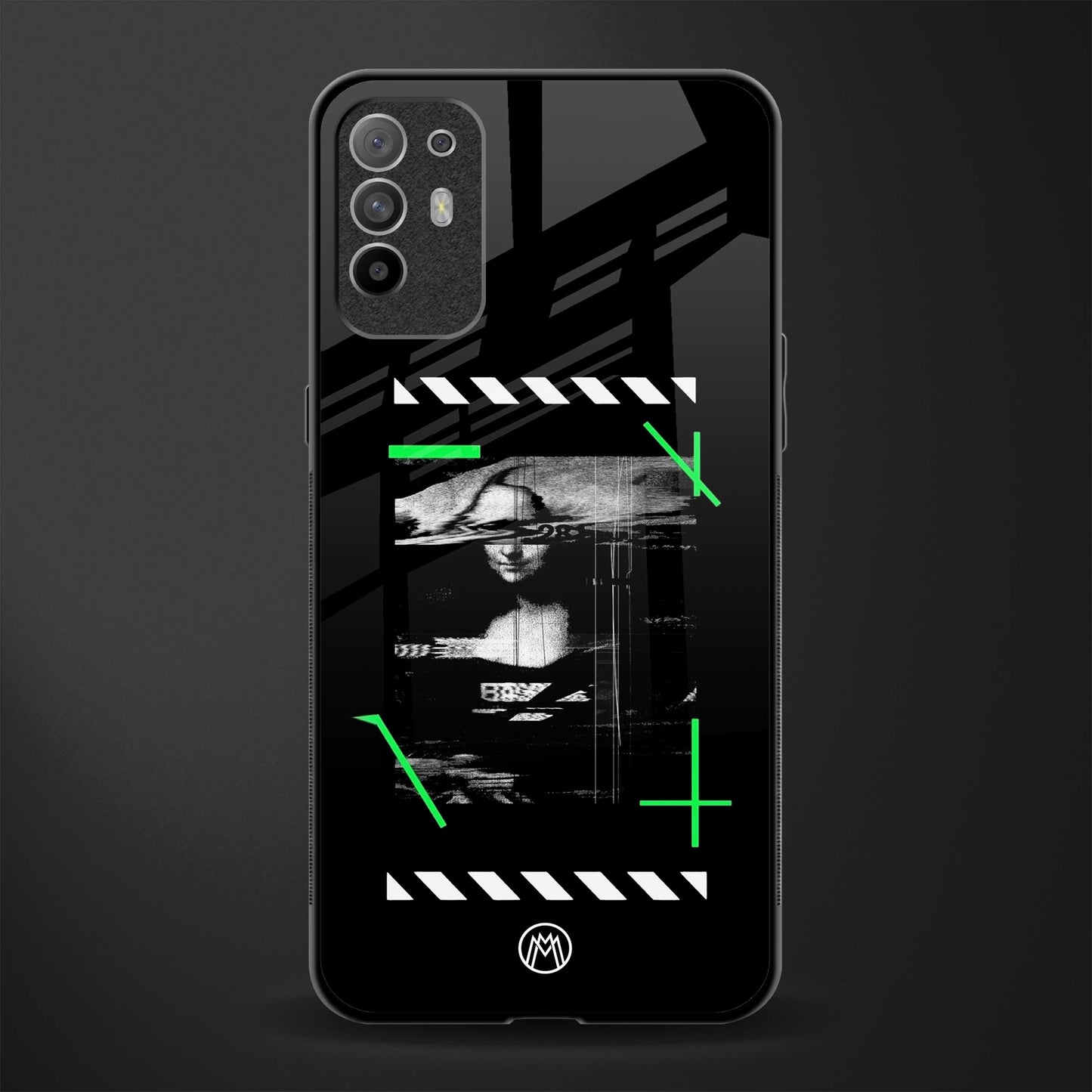 mona lisa art glass case for oppo f19 pro plus image