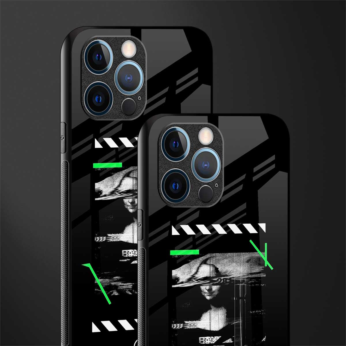 mona lisa art glass case for iphone 12 pro image-2