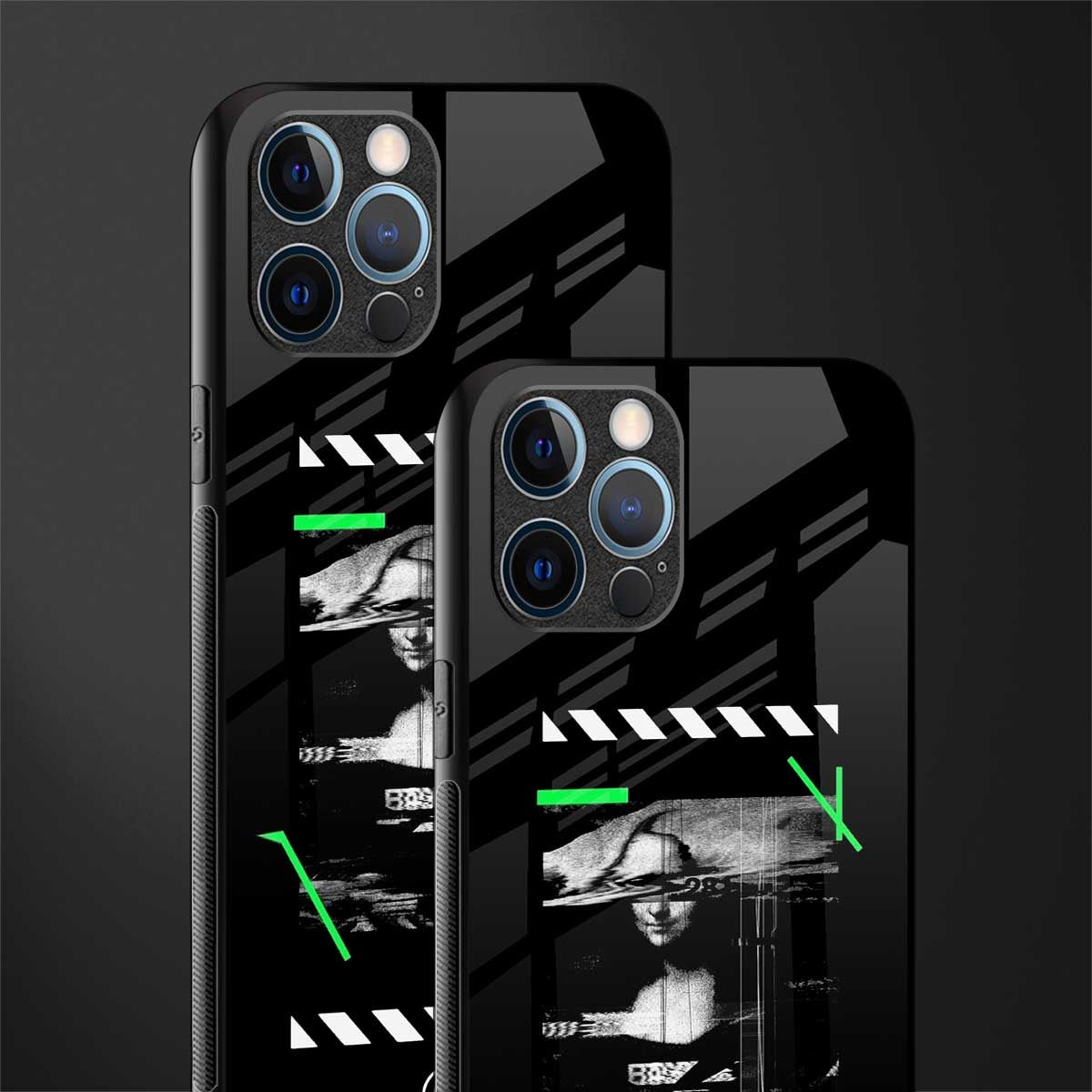 mona lisa art glass case for iphone 12 pro max image-2
