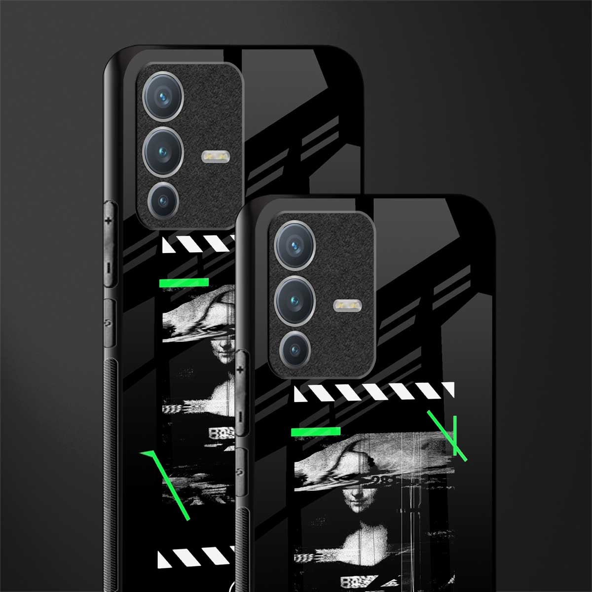 mona lisa art glass case for vivo v23 pro 5g image-2