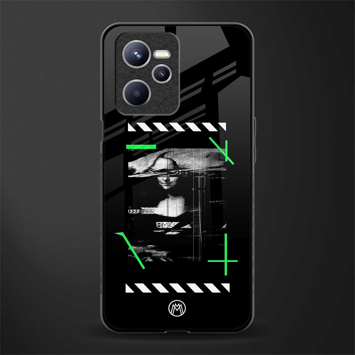 mona lisa art glass case for realme c35 image