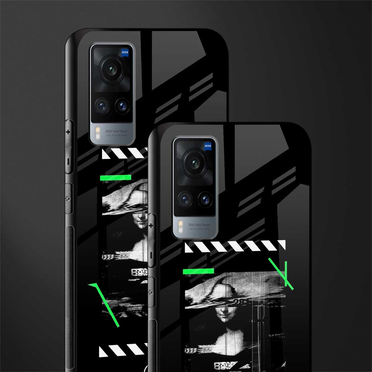 mona lisa art glass case for vivo x60 image-2