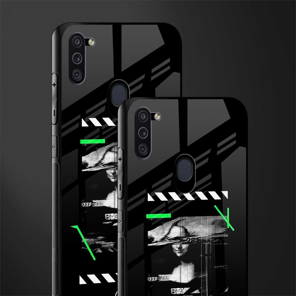 mona lisa art glass case for samsung a11 image-2