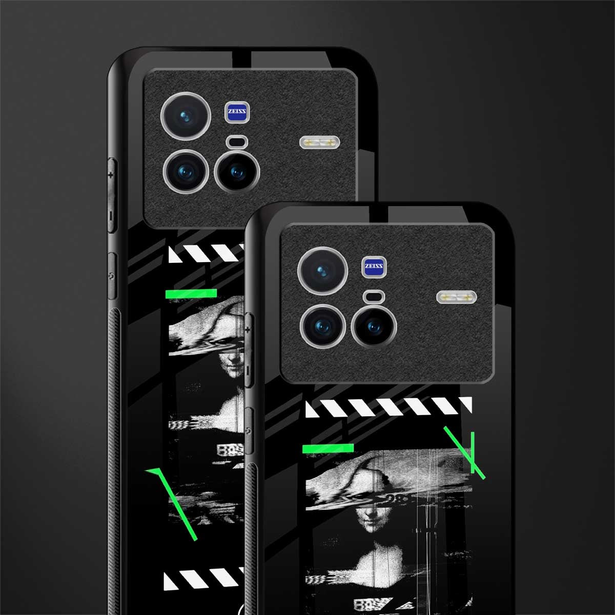 mona lisa art glass case for vivo x80 image-2
