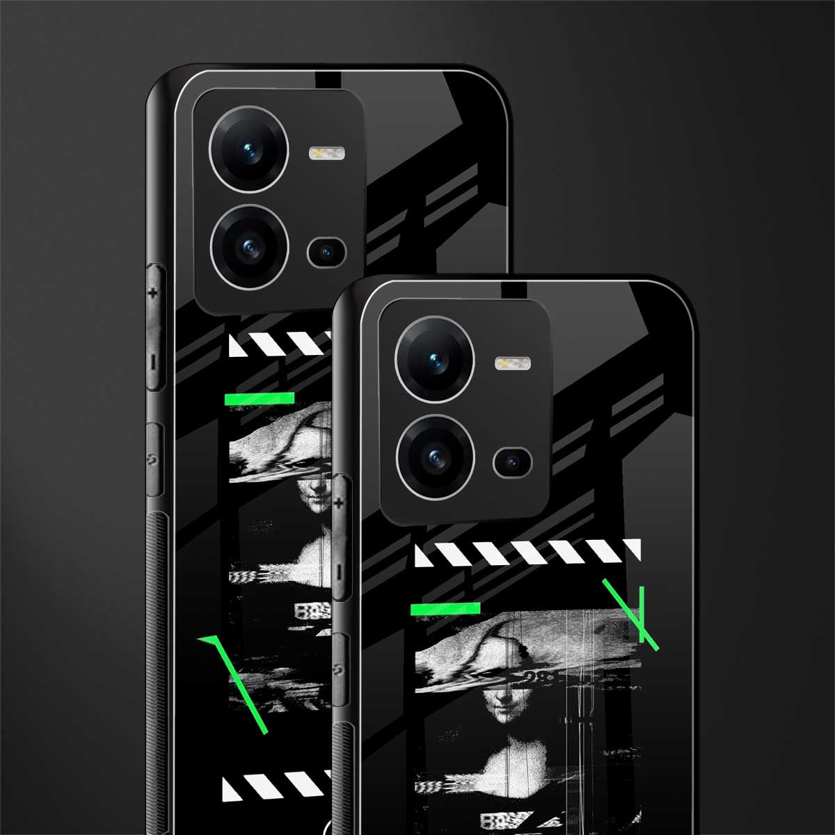 mona lisa art back phone cover | glass case for vivo v25-5g