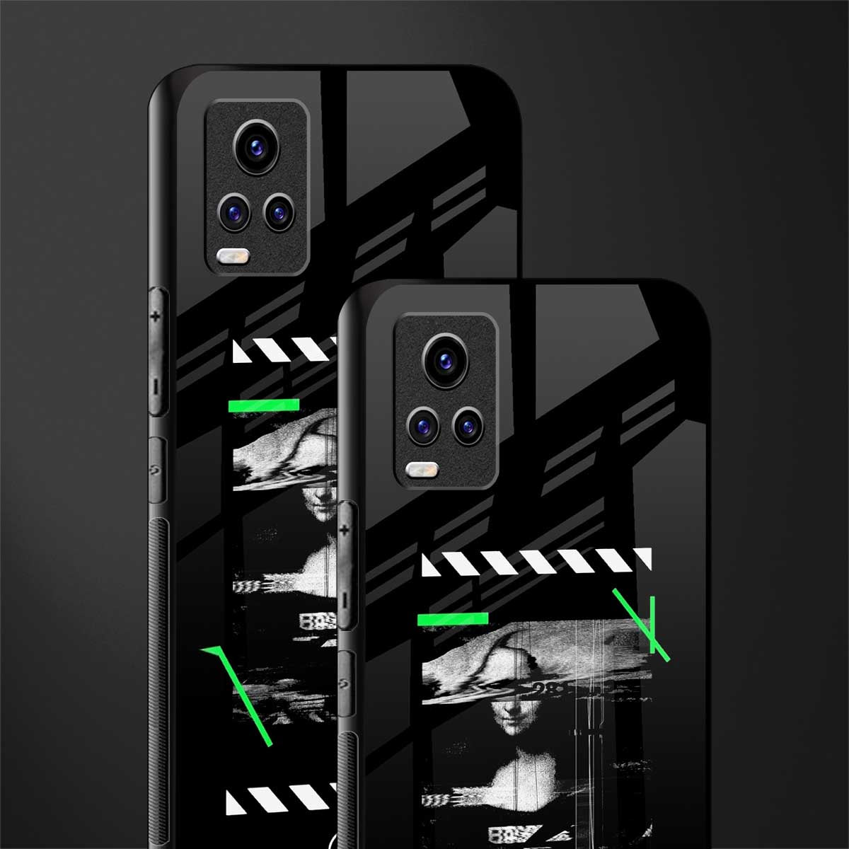 mona lisa art back phone cover | glass case for vivo v21e 4g