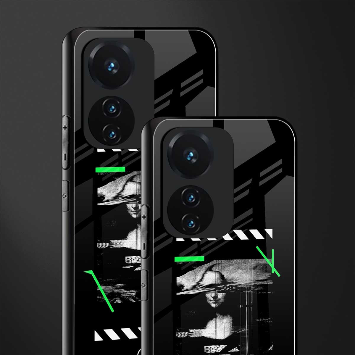mona lisa art back phone cover | glass case for vivo t1 44w 4g