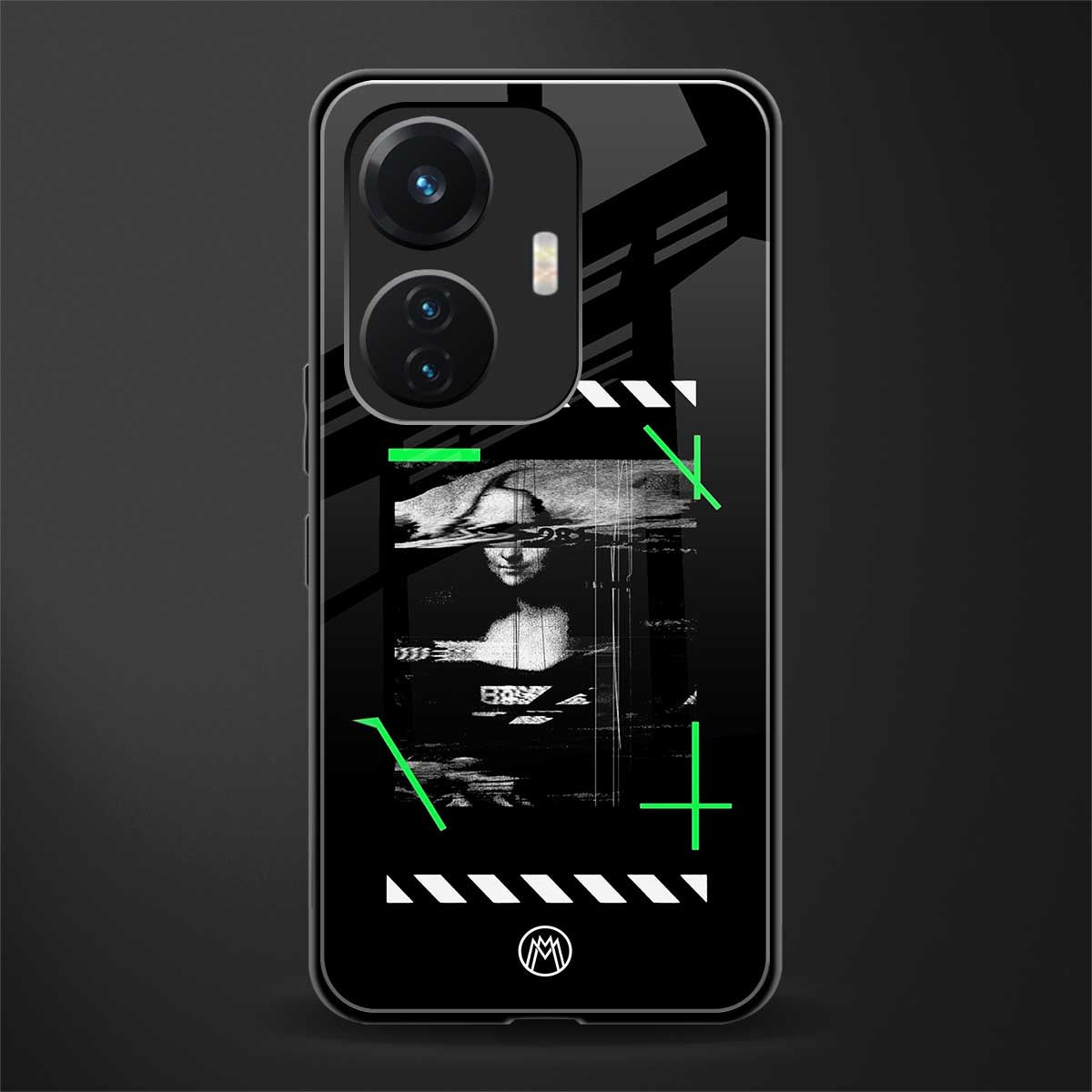 mona lisa art back phone cover | glass case for vivo t1 44w 4g