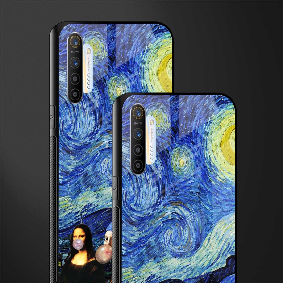 mona lisa starry night glass case for realme x2 image-2