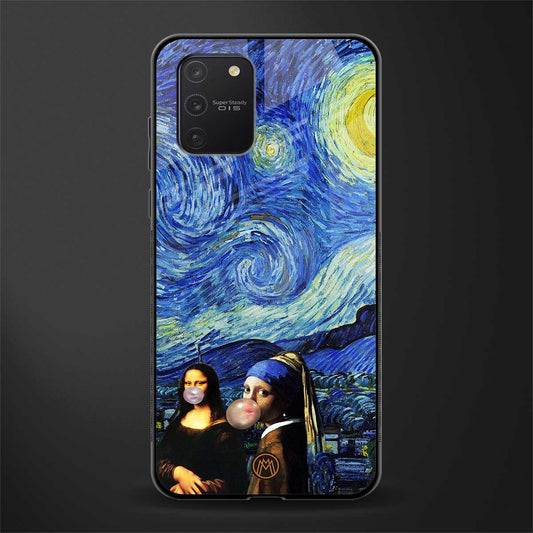 mona lisa starry night glass case for samsung galaxy a91 image