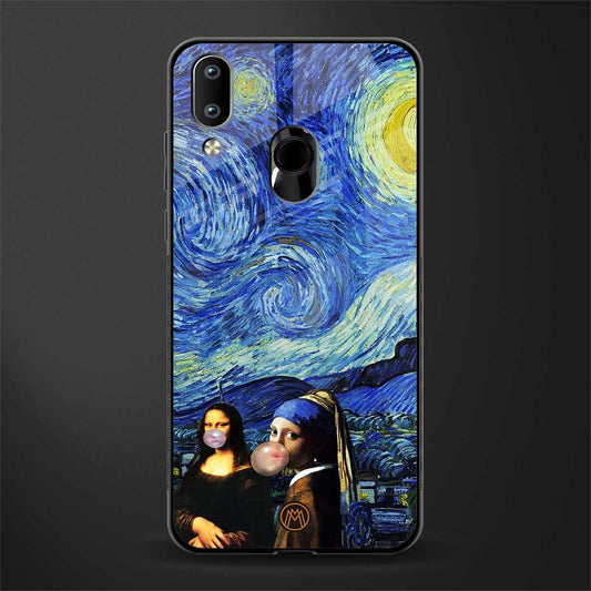 mona lisa starry night glass case for vivo y93 image