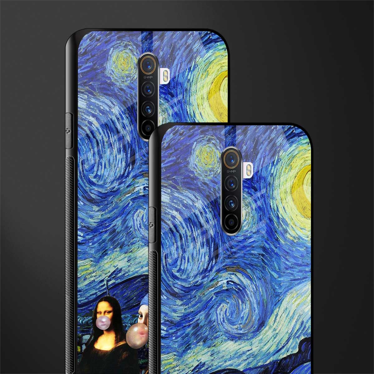 mona lisa starry night glass case for realme x2 pro image-2