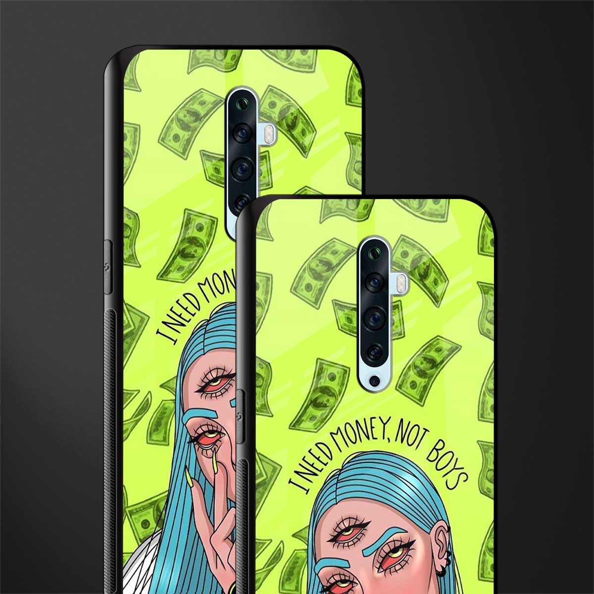 money over boys glass case for oppo reno 2f image-2