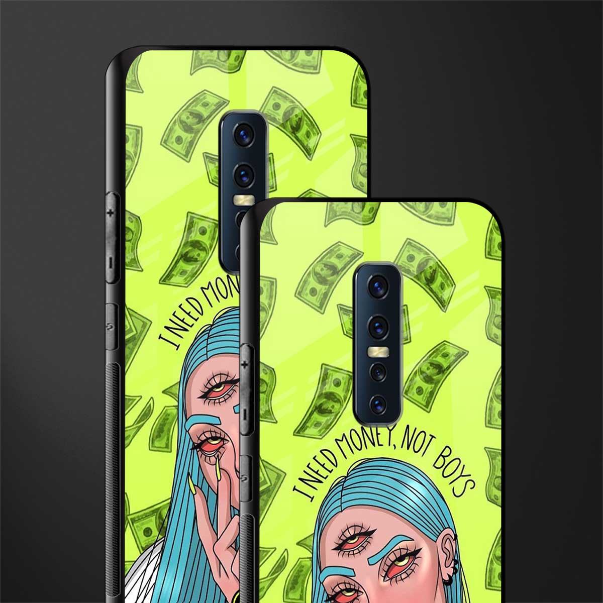 money over boys glass case for vivo v17 pro image-2