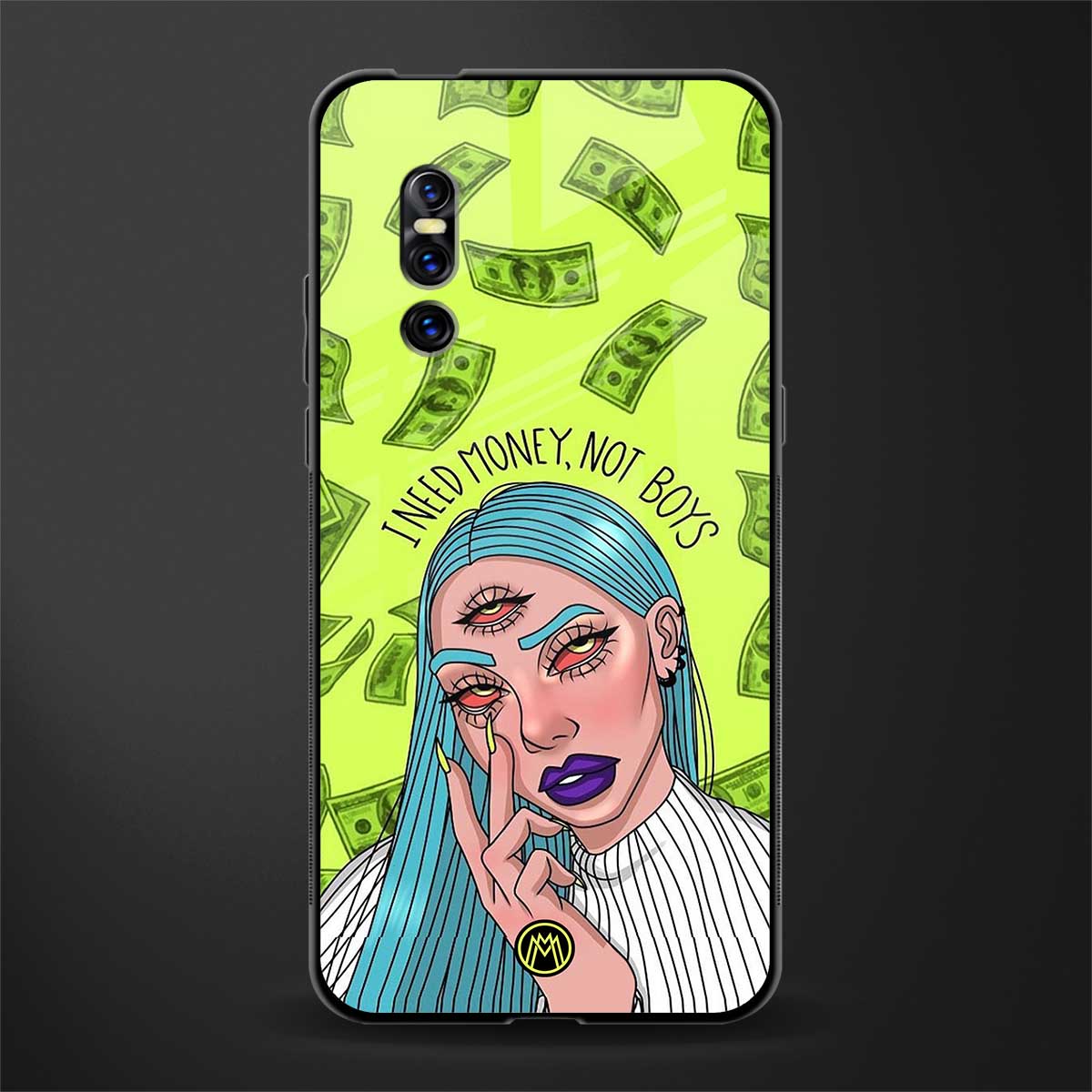 money over boys glass case for vivo v15 pro image