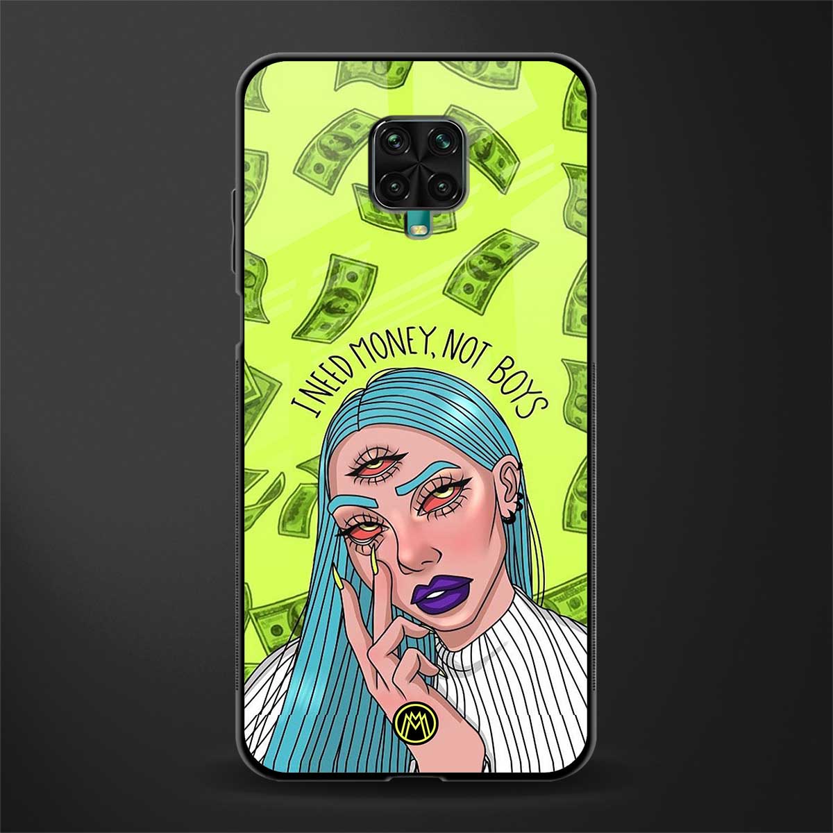 money over boys glass case for poco m2 pro image